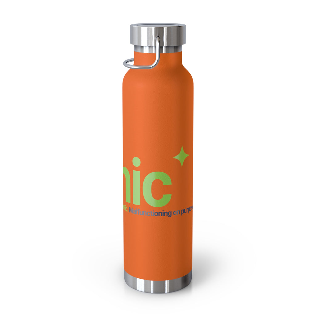 Water Bottle featuring "AIronic Logo" AI humor design by AIronic, gallery view 19
