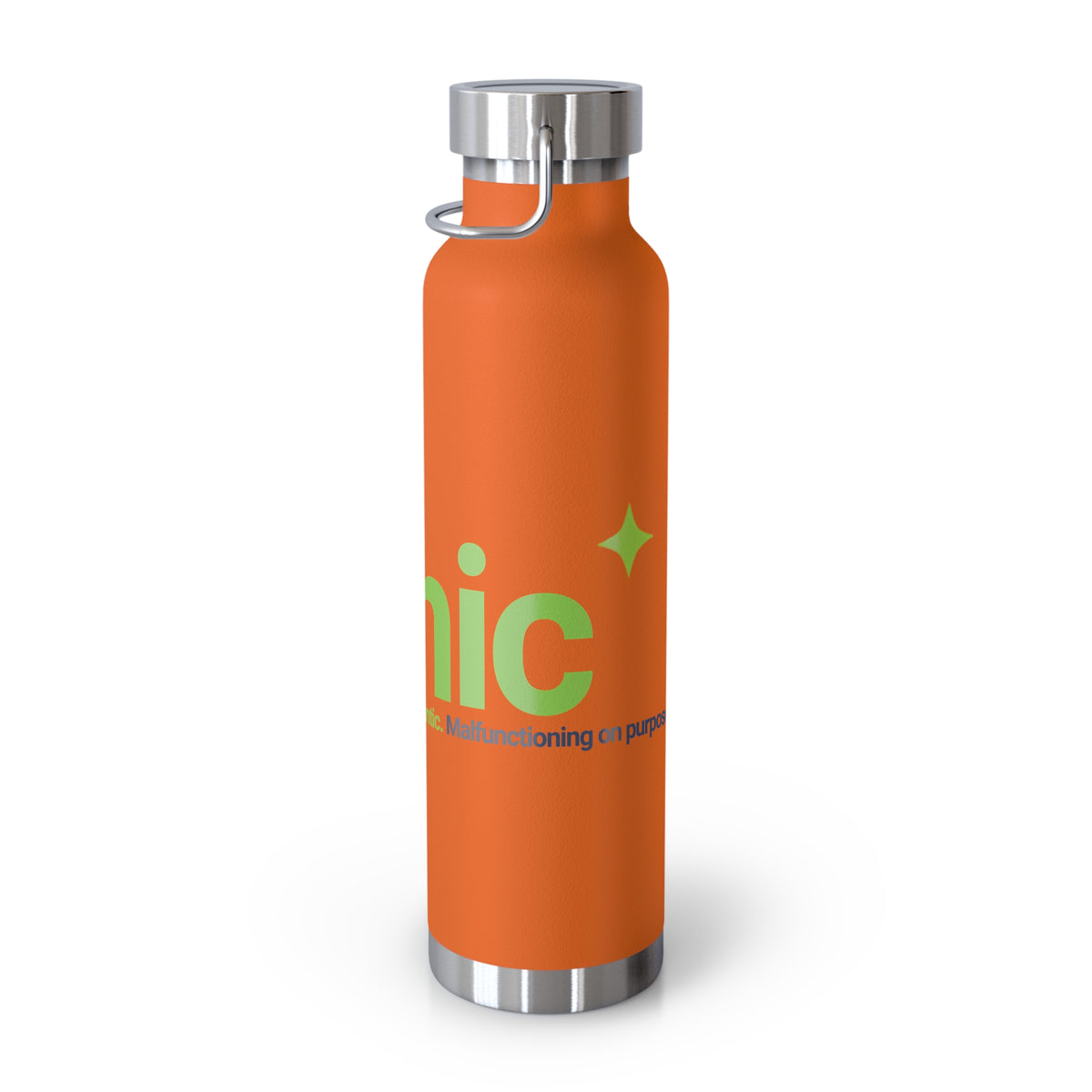 Water Bottle featuring "AIronic Logo" AI humor design by AIronic, gallery view 19