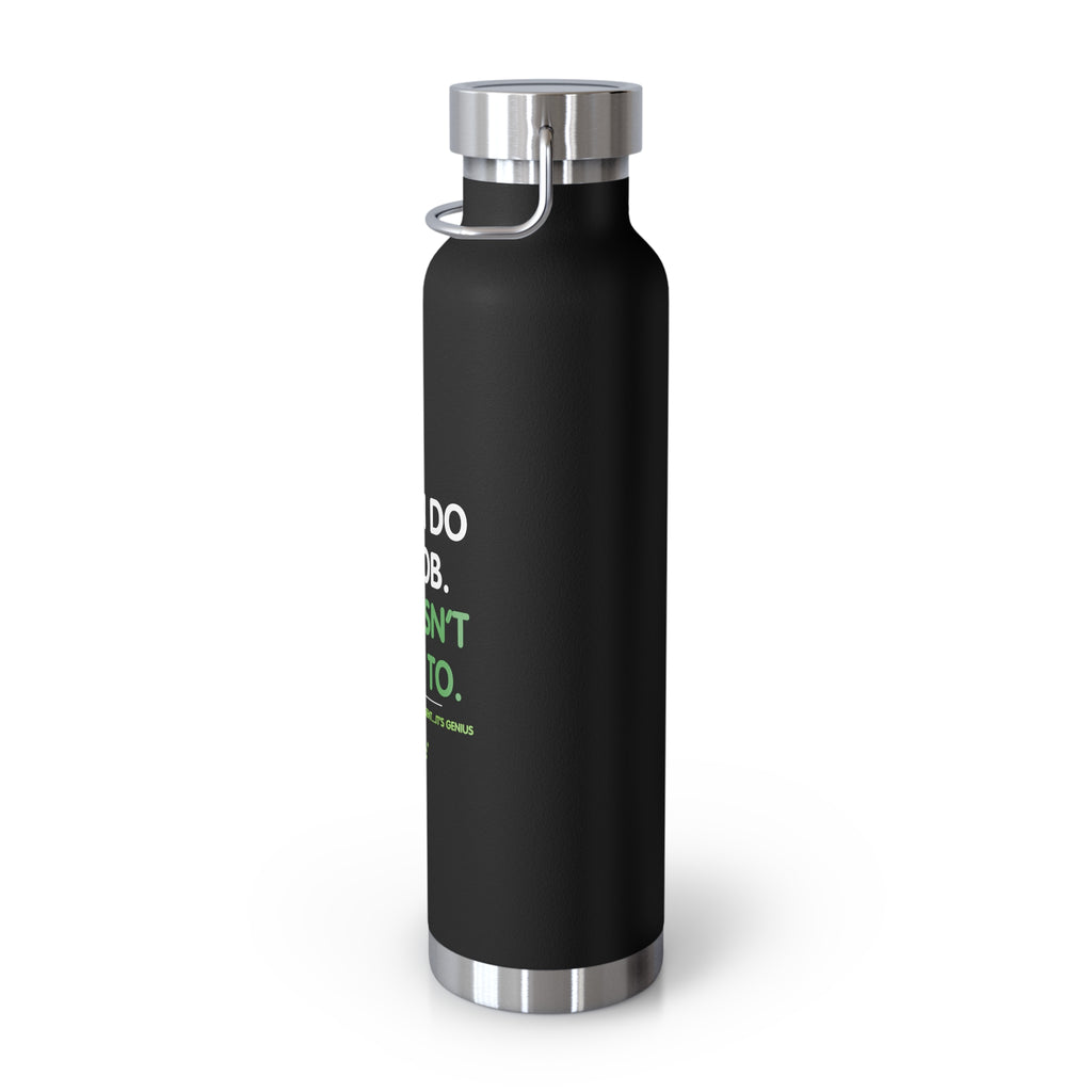 Water Bottle featuring “AI Can Do My Job” AI humor design by AIronic, gallery view 19