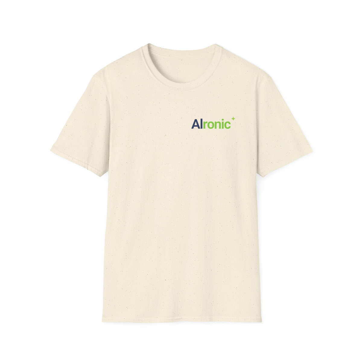 T-Shirt featuring "AIronic Minimal Logo Edition" AI humor design by AIronic, gallery view 29