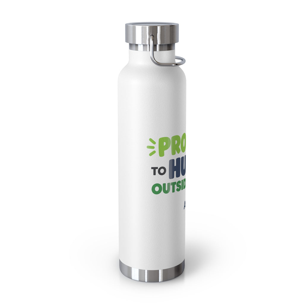 AIronic 22oz water bottle featuring “Promoted to Human Outside the Loop” AI humor design, gallery view 9