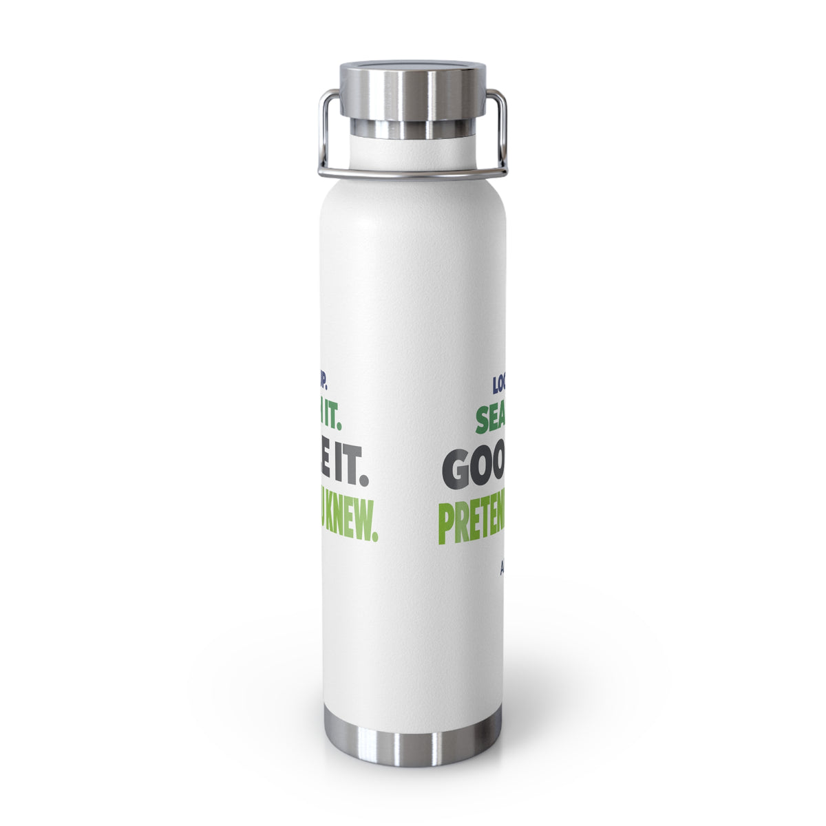 AIronic water bottle featuring "Google It" AI humor design, gallery view 9
