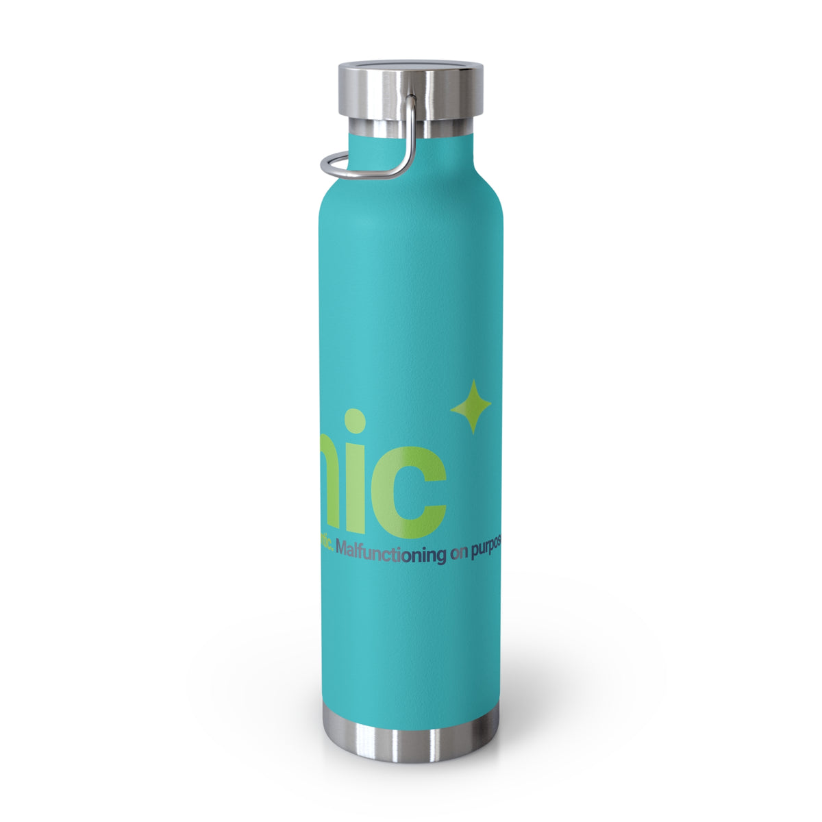 Water Bottle featuring "AIronic Logo" AI humor design by AIronic, gallery view 21
