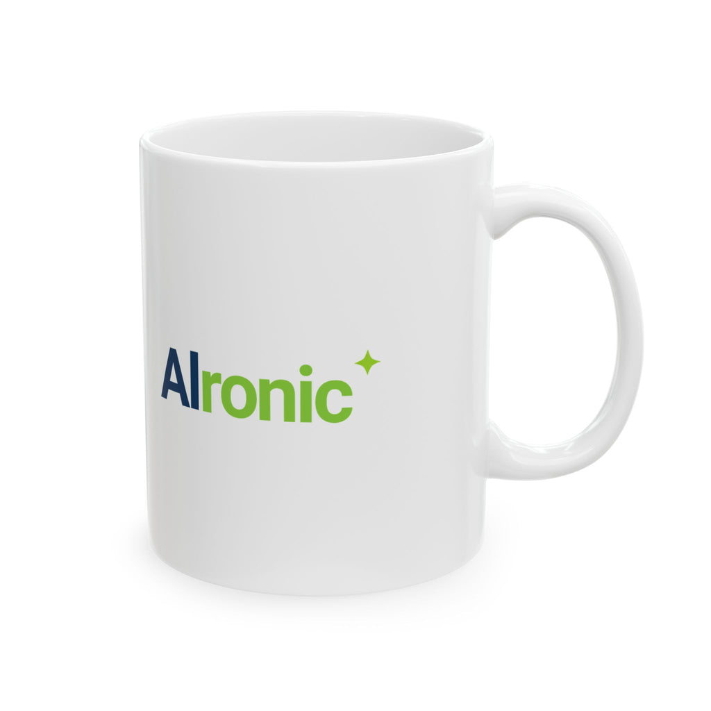 Mug featuring "Thinking Now a Subscription" AI humor design by AIronic, gallery view 5