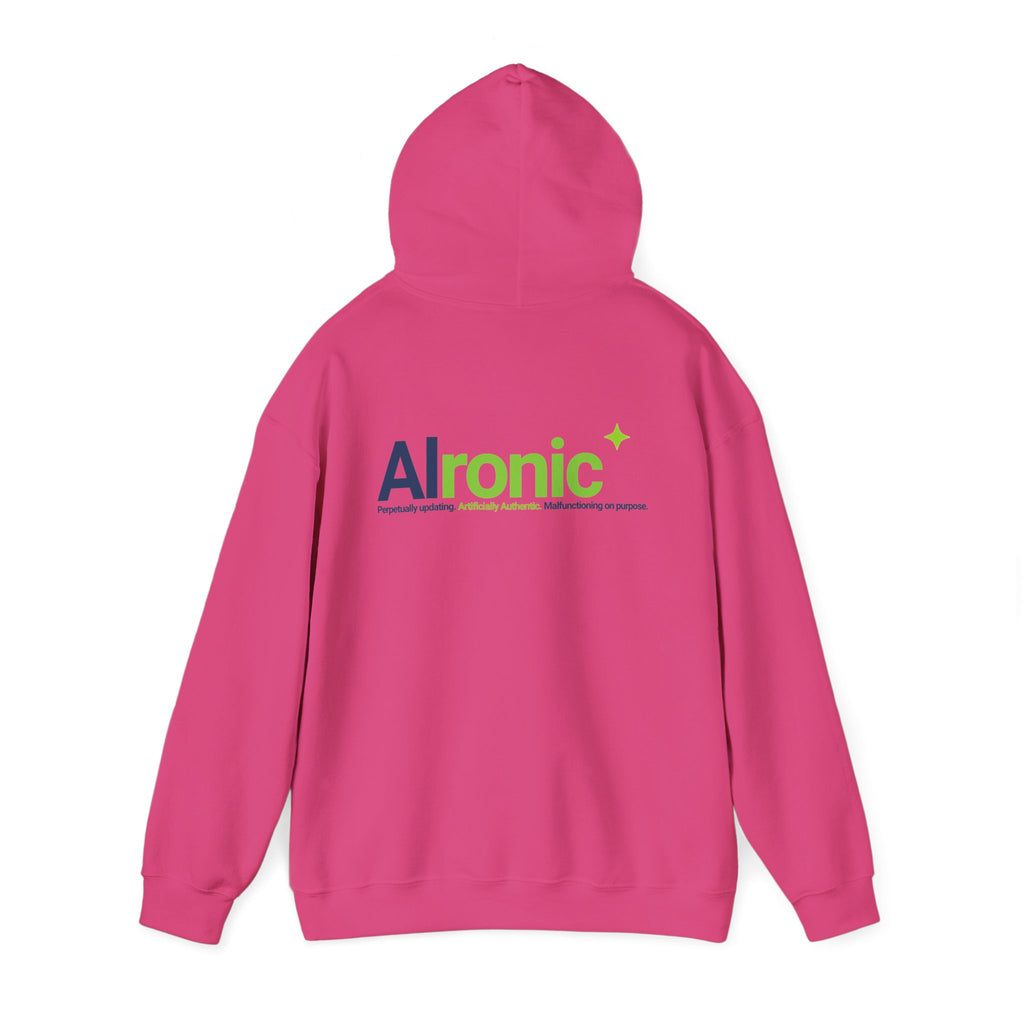 Hoodie featuring "AIronic Logo" AI humor design by AIronic, gallery view 40