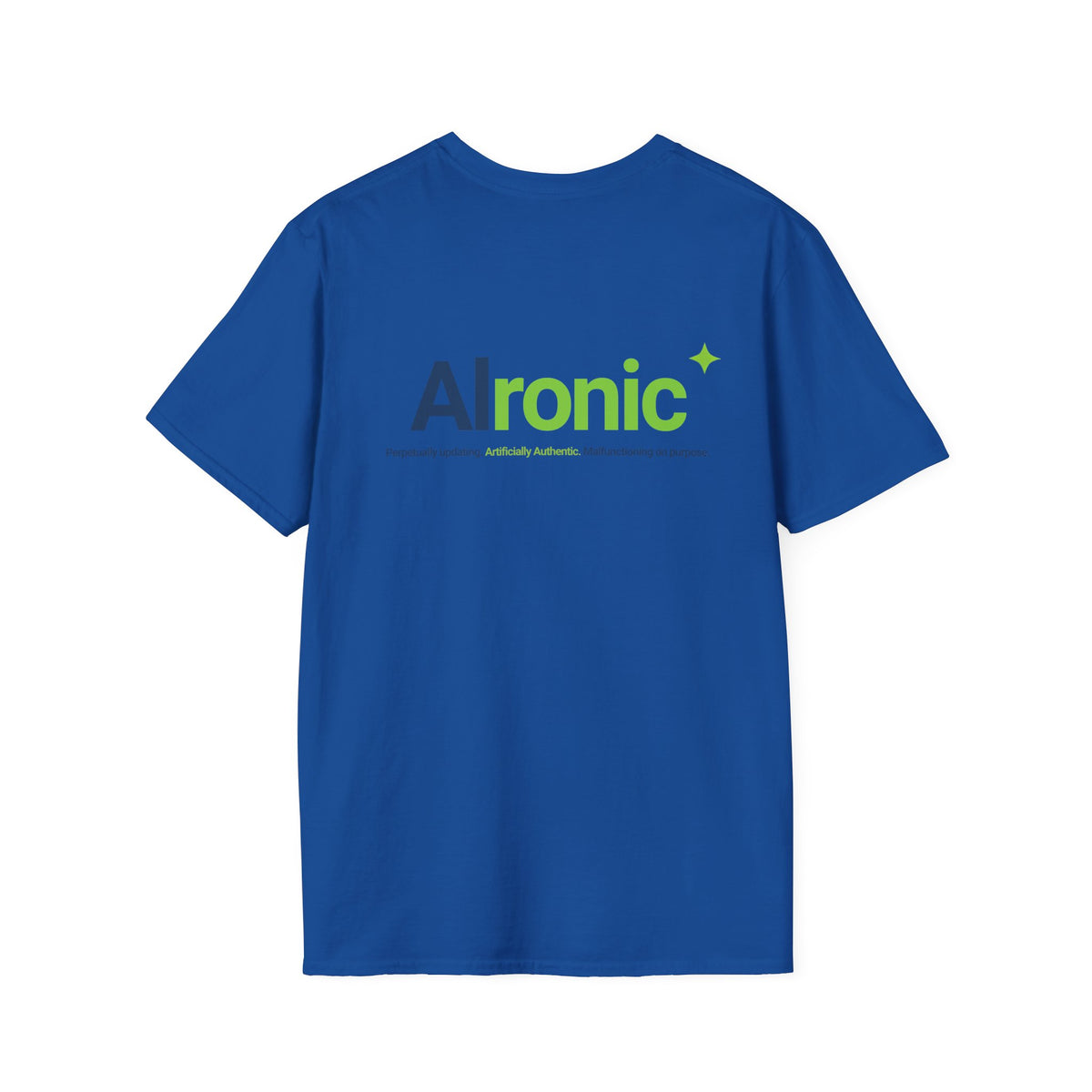 T-Shirt featuring "AIronic Minimal Logo Edition" AI humor design by AIronic, gallery view 36
