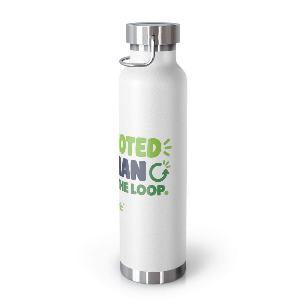 AIronic 22oz water bottle featuring “Promoted to Human Outside the Loop” AI humor design, gallery view 10