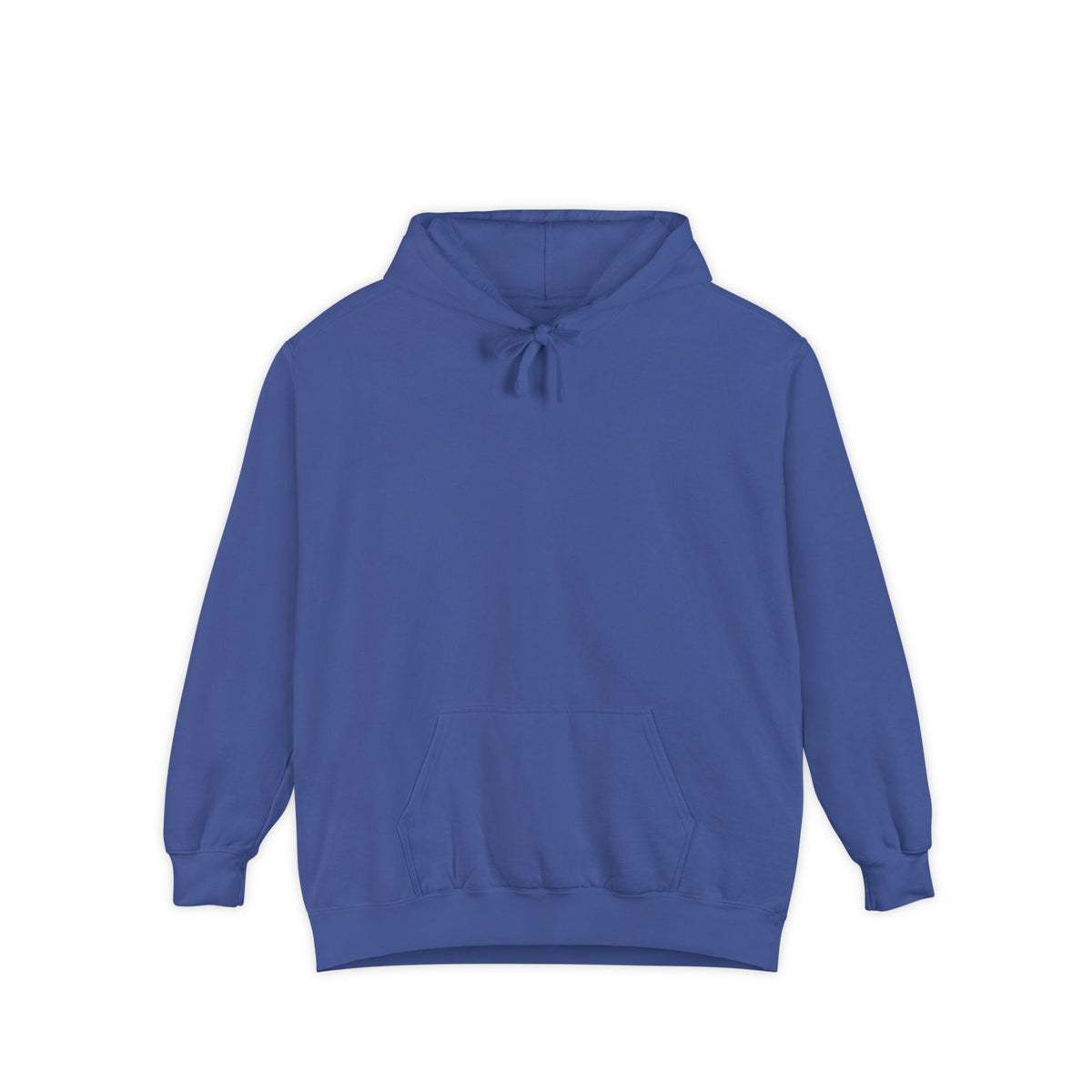 Flo Blue hoodie featuring “AI has seen my prompts. It has concerns” AI humor design by AIronic, catalog view 1