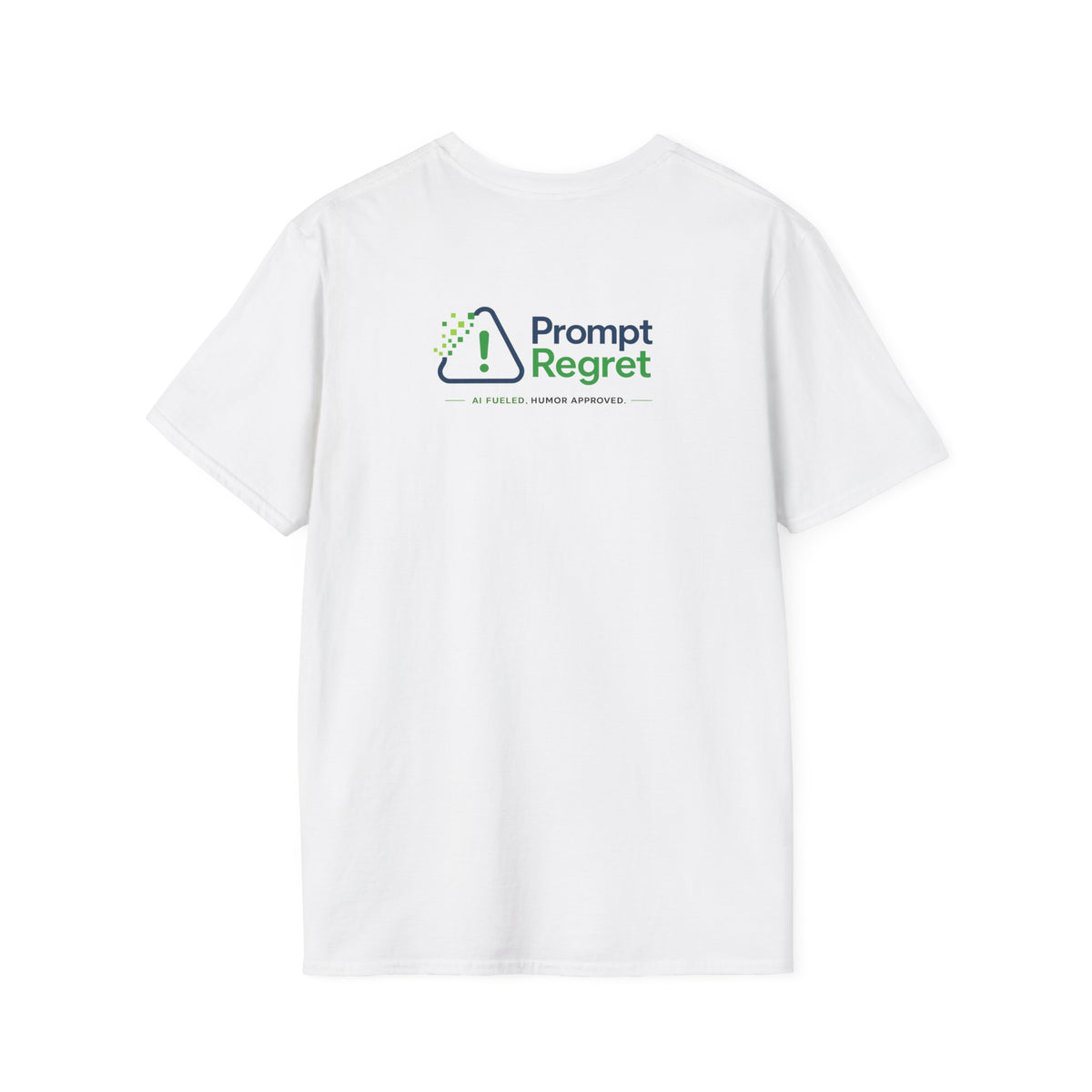 T-Shirt featuring "Not All Who Prompt Are Lost" AI humor design by AIronic, gallery view 8