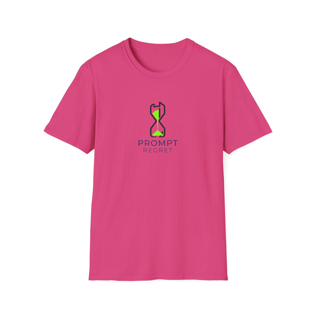 T-Shirt featuring "Prompt Regret Hourglass" AI humor design by AIronic, gallery view 32