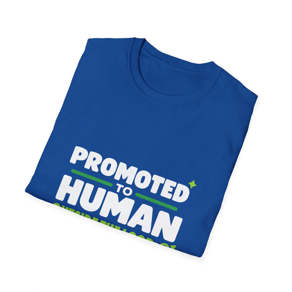 AIronic T-shirt featuring “Promoted to Human Outside the Loop” AI humor design, gallery view 37