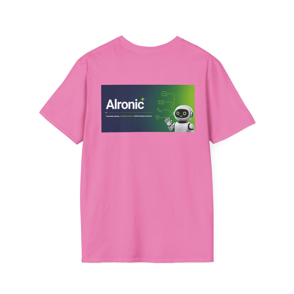 T-Shirt featuring "AIronic Logo with AIron" AI humor design by AIronic, gallery view 42