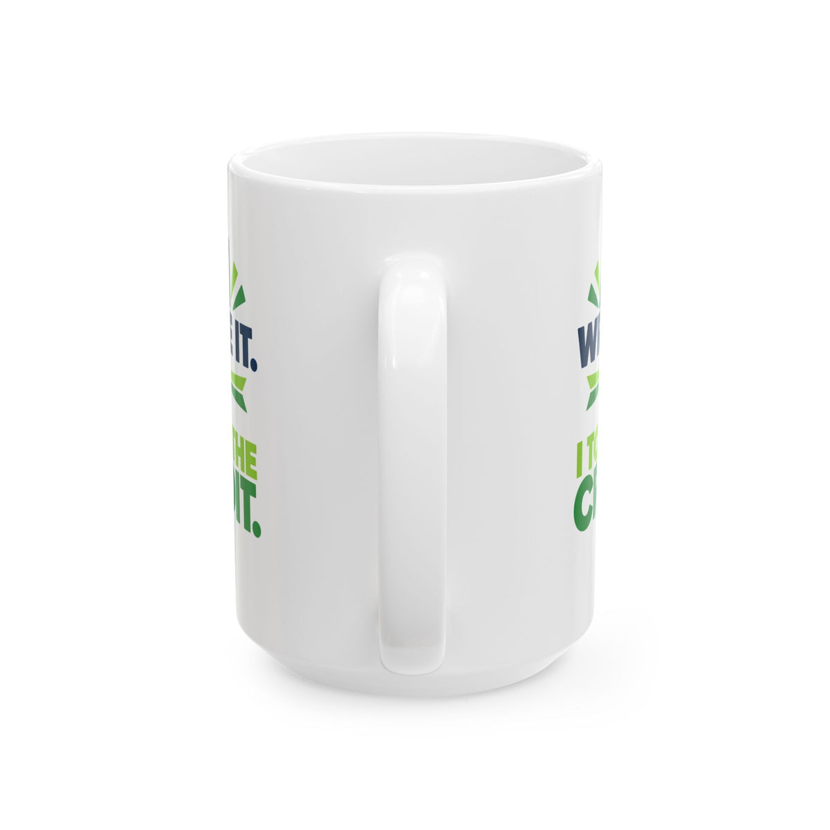 Mug featuring "AI Wrote It. I Took the Credit." AI humor design by AIronic, gallery view 6