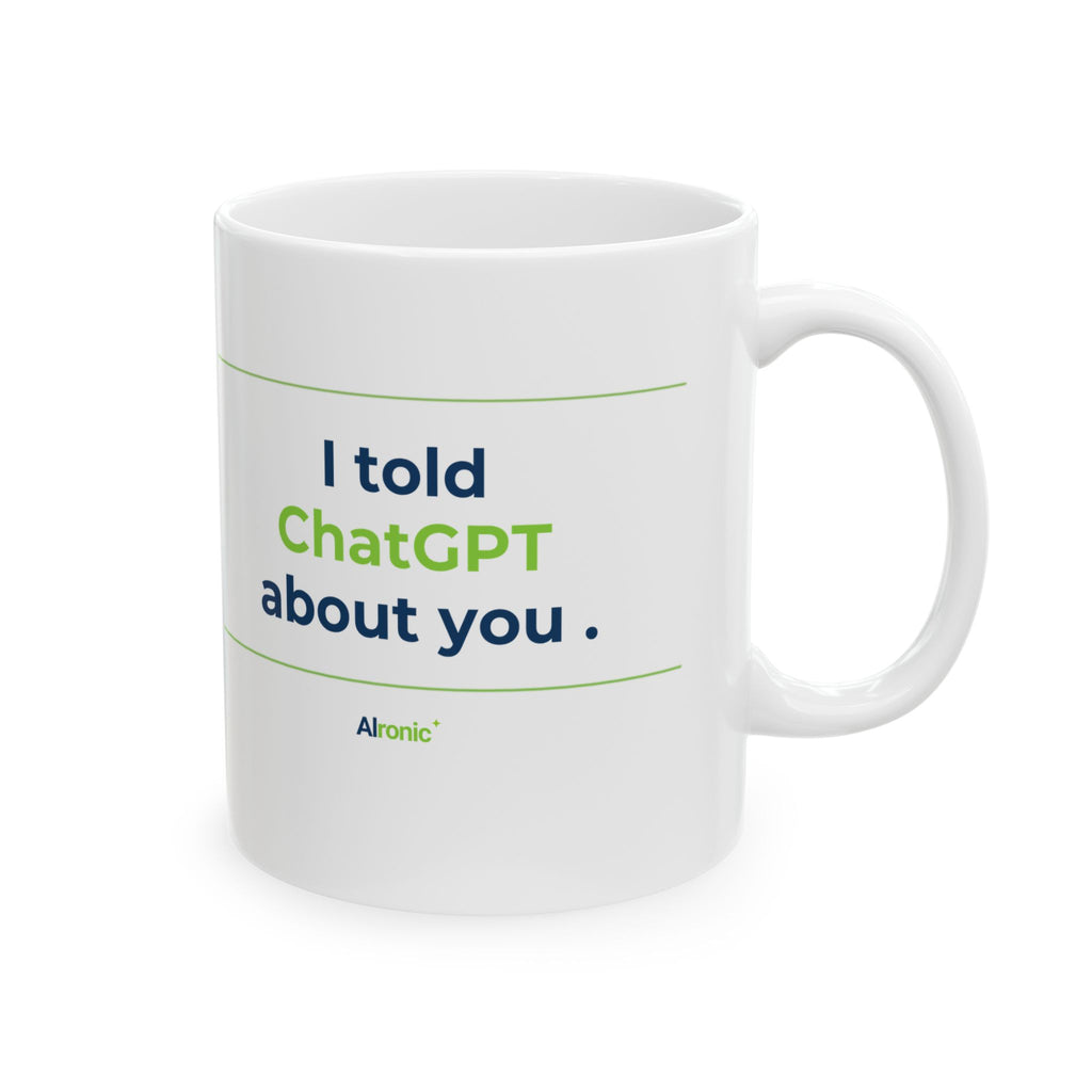 Mug featuring "I Would Hold Space and Accept You" AI humor design by AIronic, gallery view 5