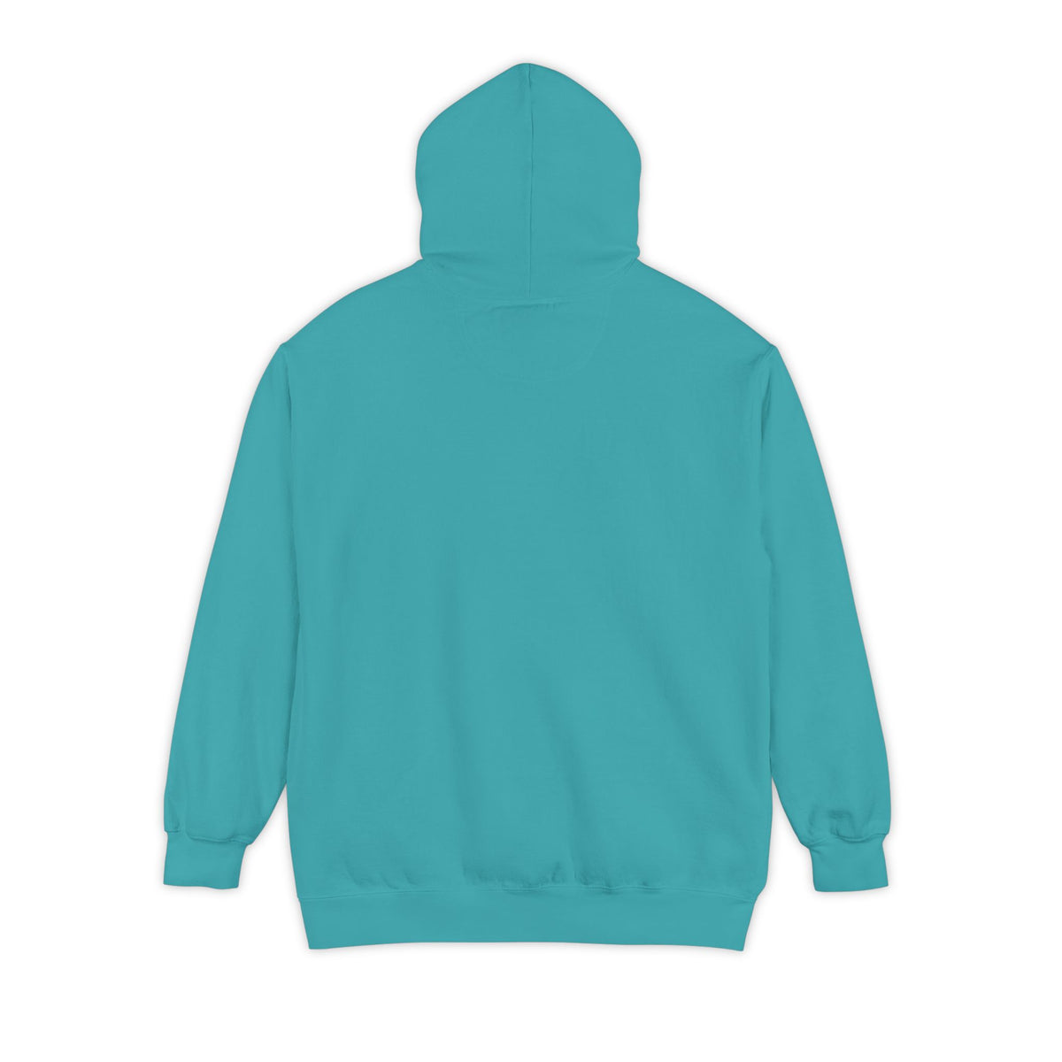True Navy hoodie featuring “My AI agent has boundary issues” AI humor design by AIronic, catalog view 3