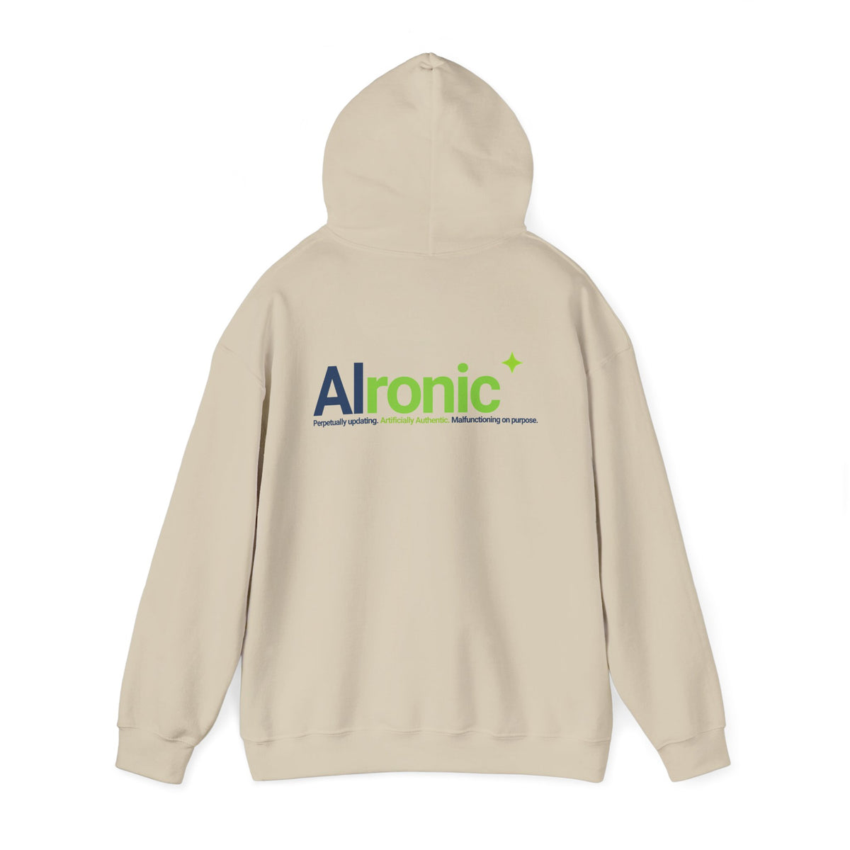 Hoodie featuring "AIronic Logo" AI humor design by AIronic, gallery view 19