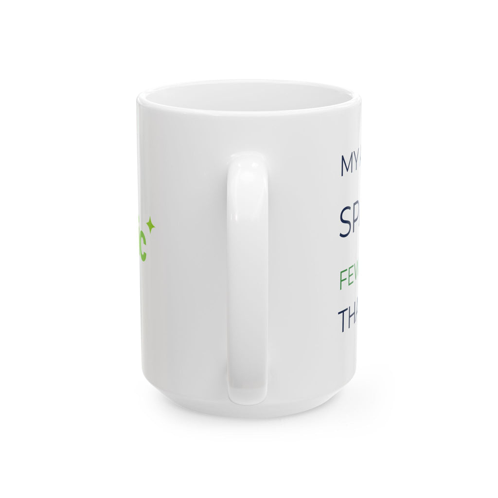 Mug featuring "Attention Span - Fewer Tokens" AI humor design by AIronic, gallery view 6