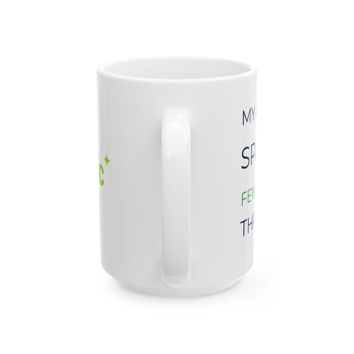 Mug featuring "Attention Span - Fewer Tokens" AI humor design by AIronic, gallery view 6