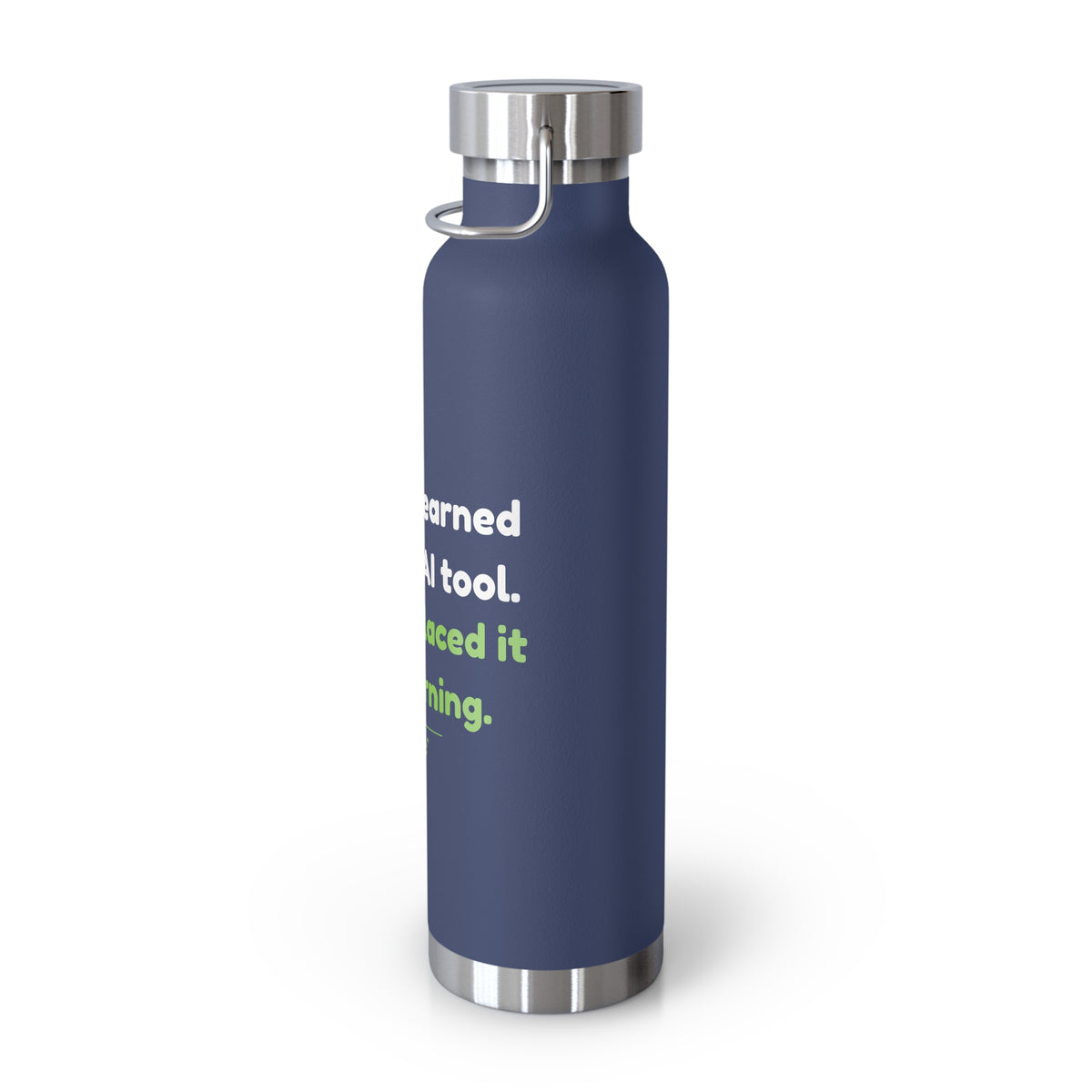 Water Bottle featuring “They Replaced the AI Tool” AI humor design by AIronic, gallery view 31