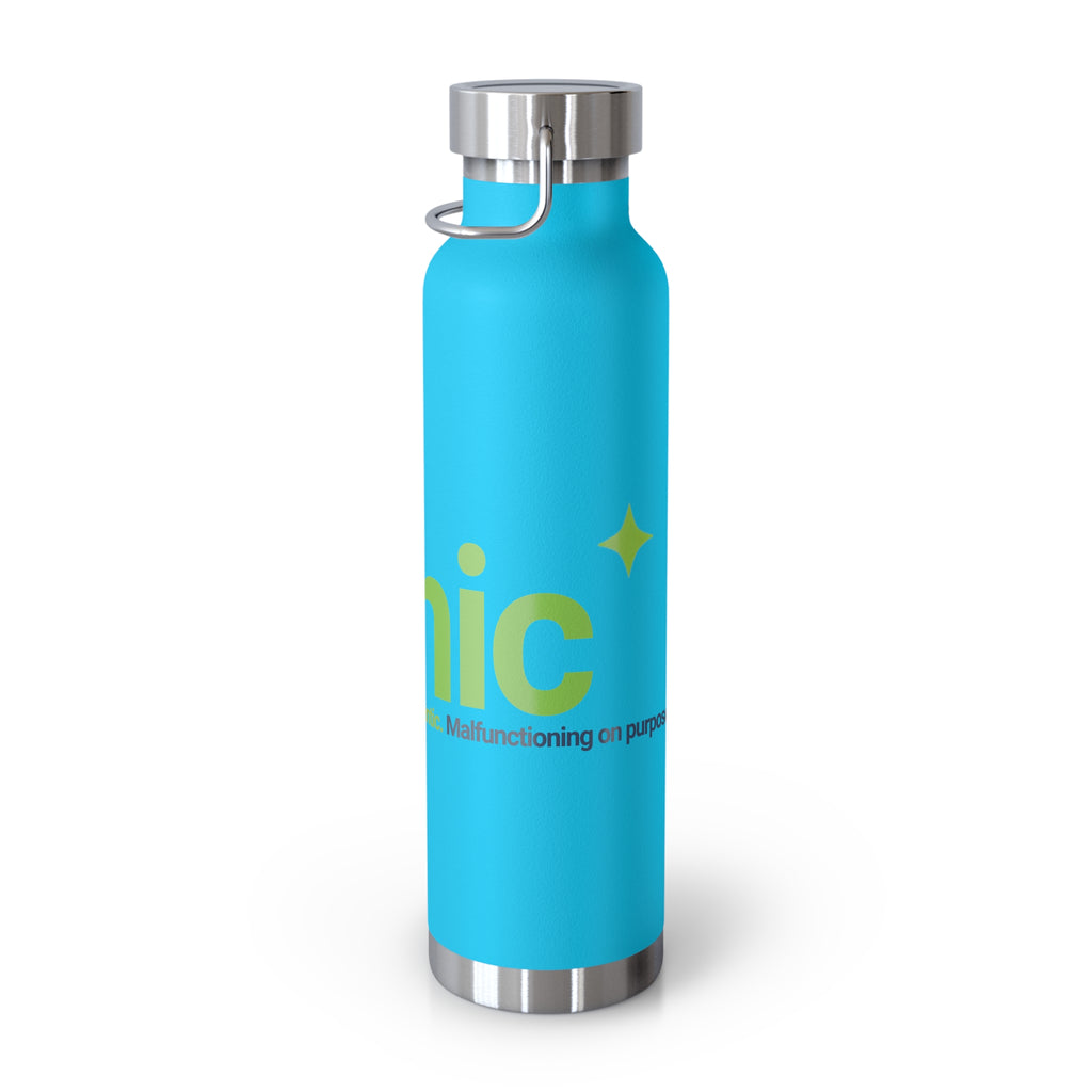 Water Bottle featuring "AIronic Logo" AI humor design by AIronic, gallery view 23