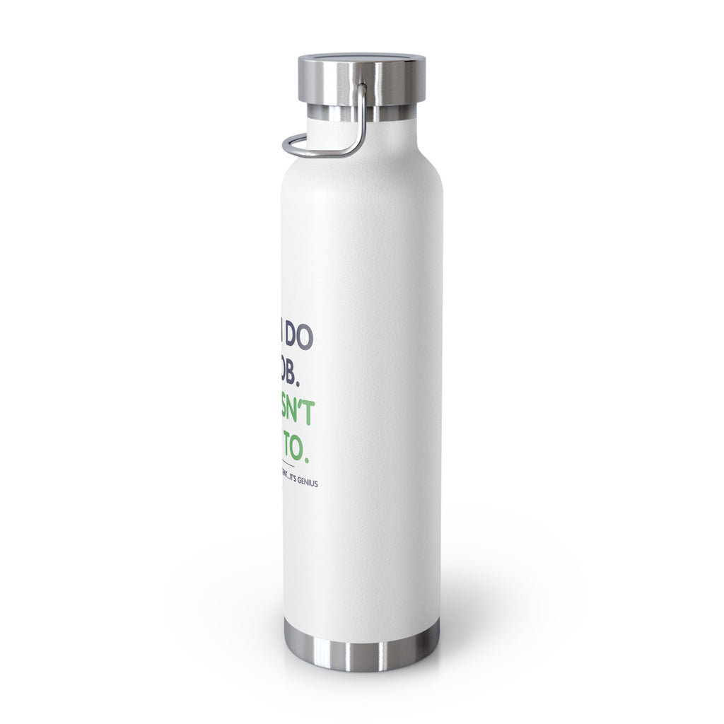 Water Bottle featuring “AI Can Do My Job” AI humor design by AIronic, gallery view 10
