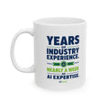 Mug featuring "Weekend Recovery" AI humor design by AIronic, gallery view 1