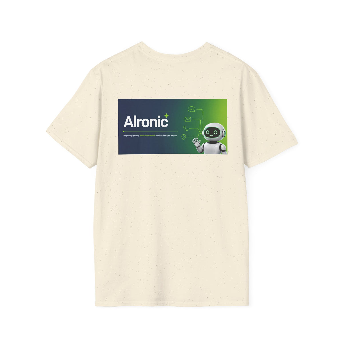 T-Shirt featuring "AIronic Logo with AIron" AI humor design by AIronic, gallery view 30