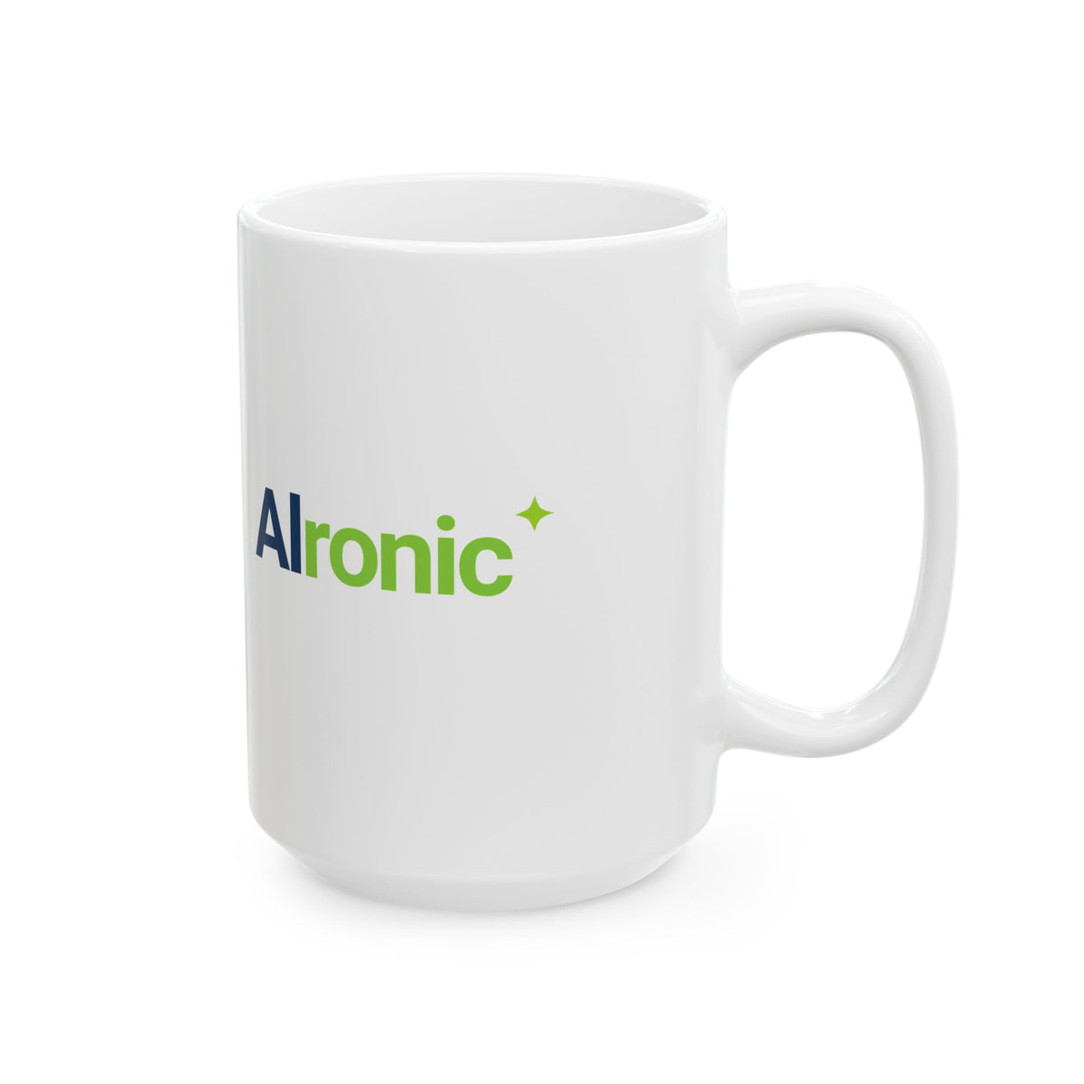 Mug featuring "Brain Offline, AI Online" AI humor design by AIronic, gallery view 8
