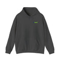 Dark Heather hoodie featuring "I Challenge AI to Do My Job" by AIronic, product view 6