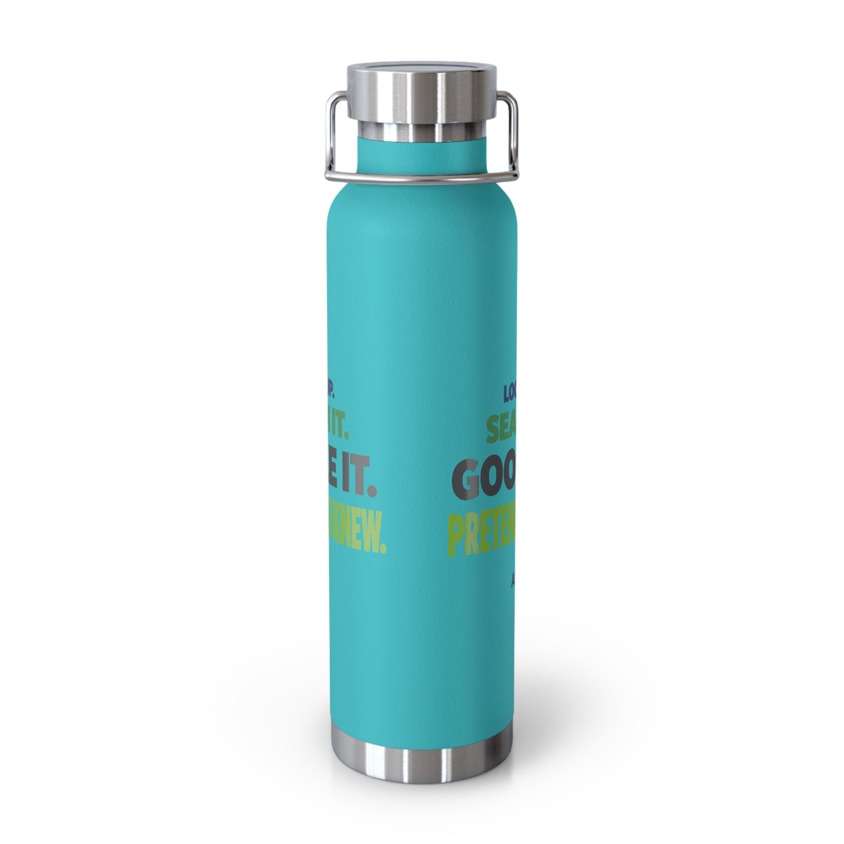 AIronic water bottle featuring "Google It" AI humor design, gallery view 6