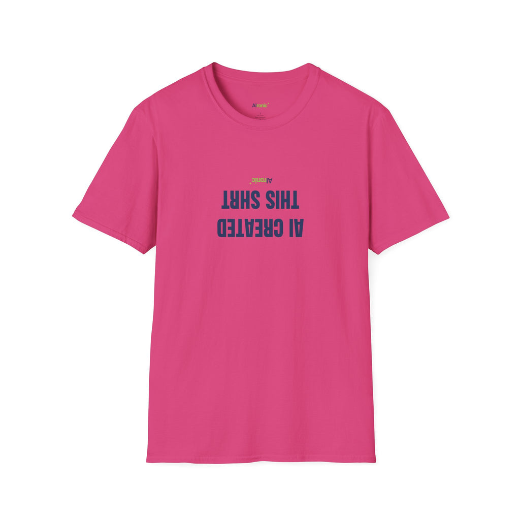 T-Shirt featuring "AI Created" AI humor design by AIronic, gallery view 44