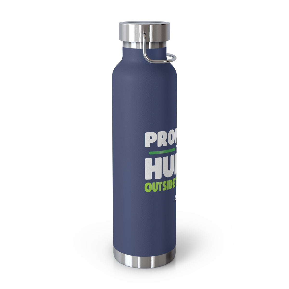 AIronic 22oz water bottle featuring “Promoted to Human Outside the Loop” AI humor design, gallery view 30