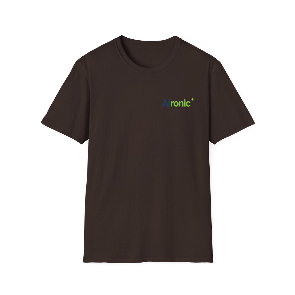 AIronic T-shirt featuring "Premature Human Confidence" AI humor design, gallery view 18