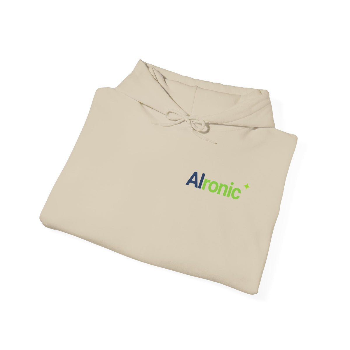 Hoodie featuring "AIronic Logo" AI humor design by AIronic, gallery view 20