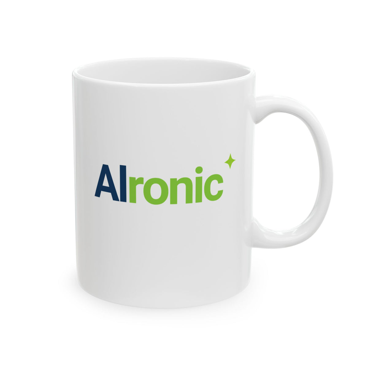 Mug featuring "AI Took My Job. Joke’s on AI." AI humor design by AIronic, gallery view 5