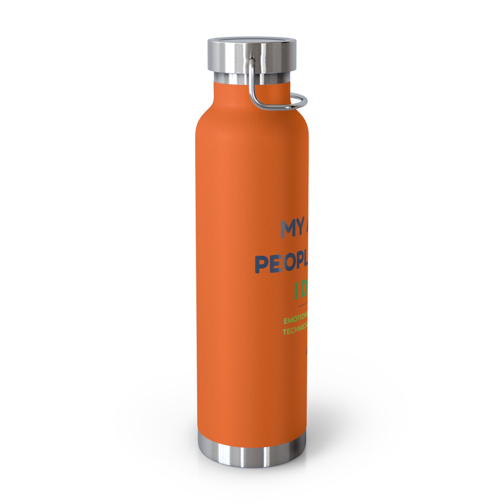 Water Bottle featuring “My AI Has People Skills. I Don't.” AI humor design by AIronic, gallery view 21