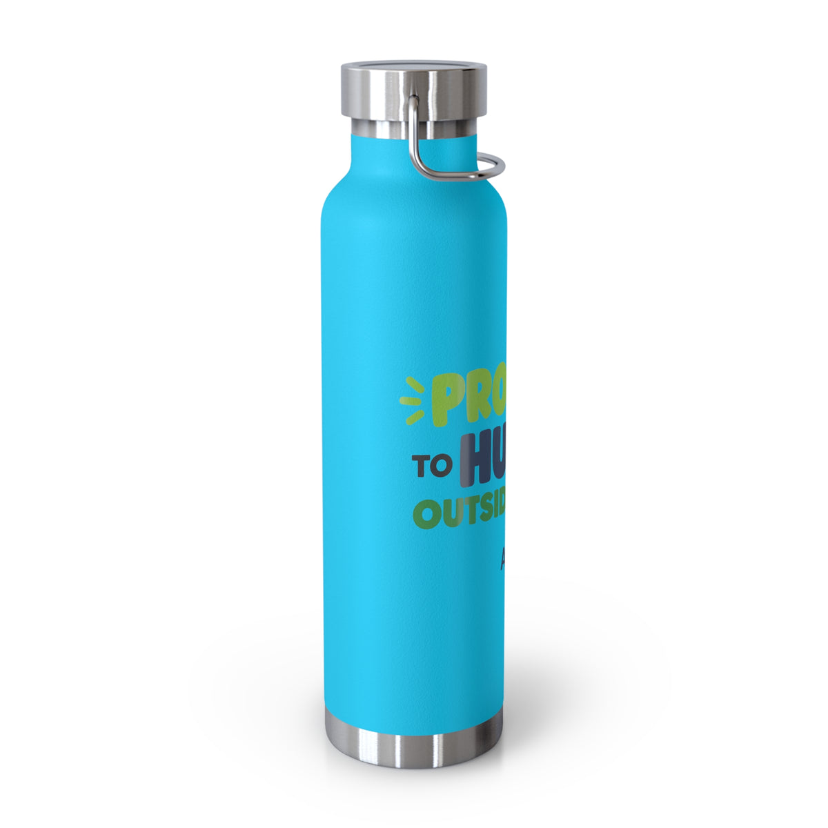 AIronic 22oz water bottle featuring “Promoted to Human Outside the Loop” AI humor design, gallery view 27