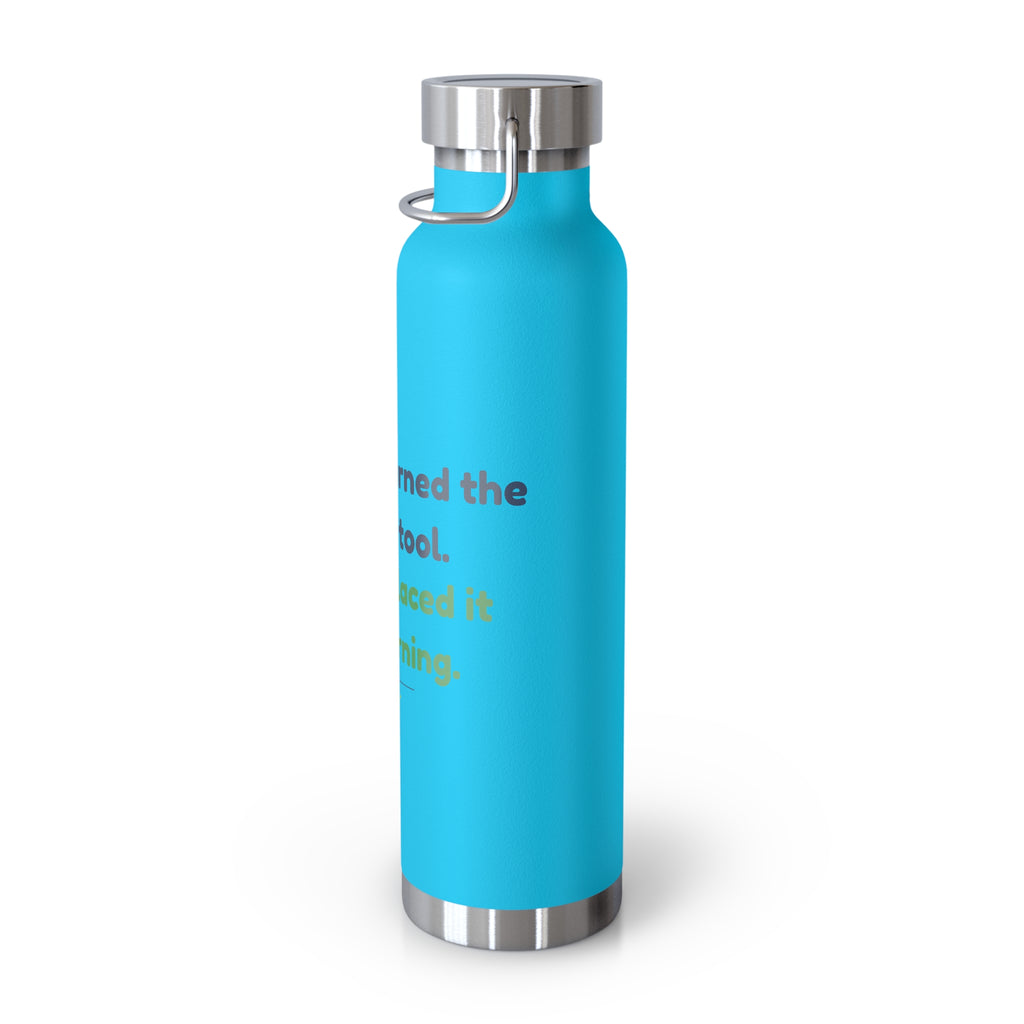 Water Bottle featuring “They Replaced the AI Tool” AI humor design by AIronic, gallery view 28