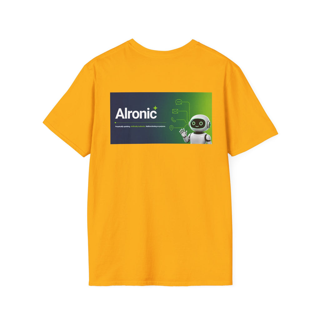 T-Shirt featuring "AIronic Logo with AIron" AI humor design by AIronic, gallery view 27