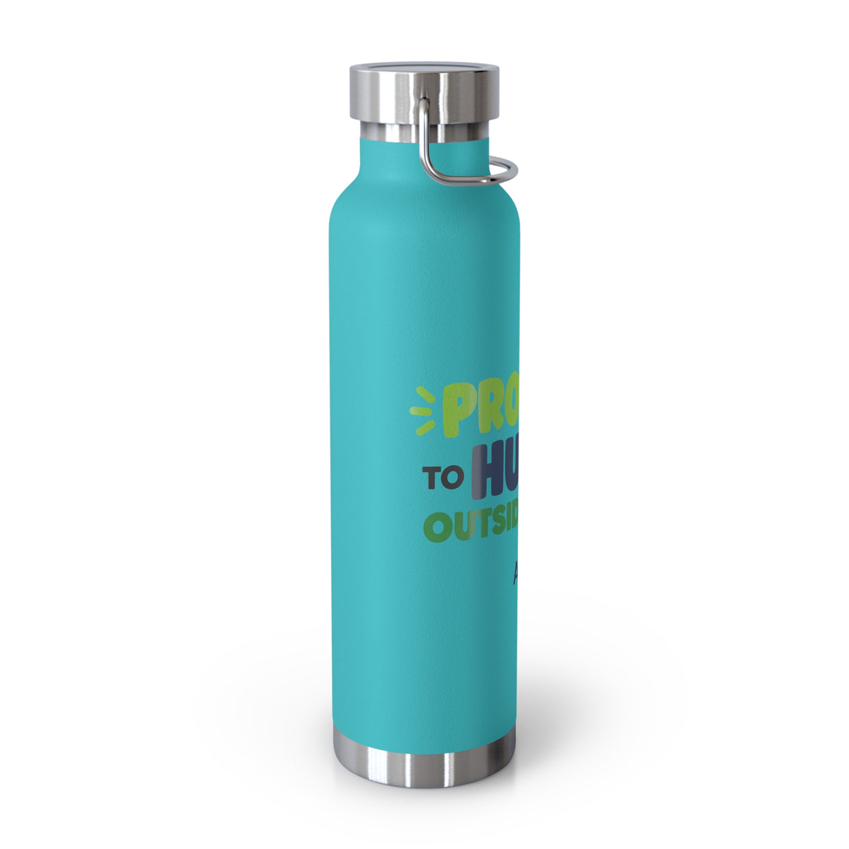 AIronic 22oz water bottle featuring “Promoted to Human Outside the Loop” AI humor design, gallery view 24