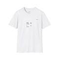 White T-Shirt featuring "Brain Offline, AI Online" AI humor design by AIronic, gallery view 1