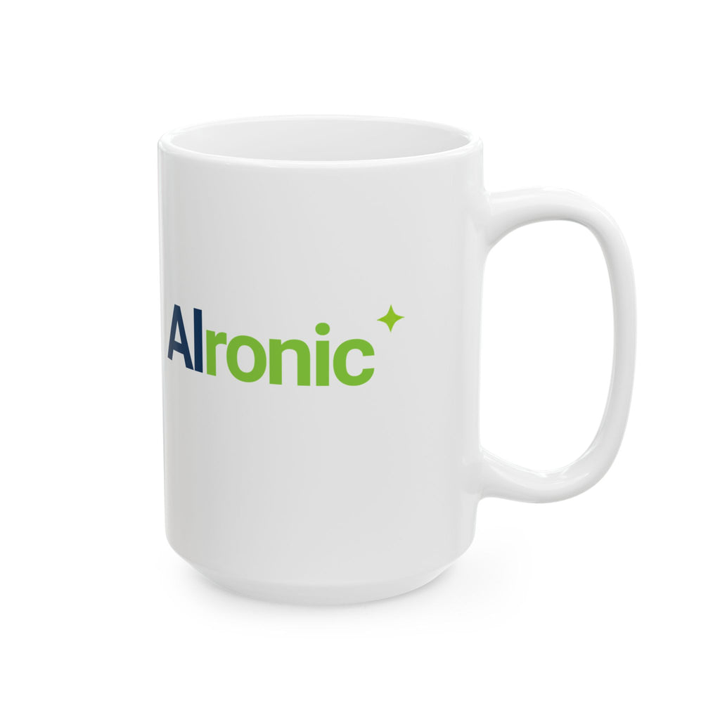 Mug featuring "Trained on My Worst Decisions" AI humor design by AIronic, gallery view 8