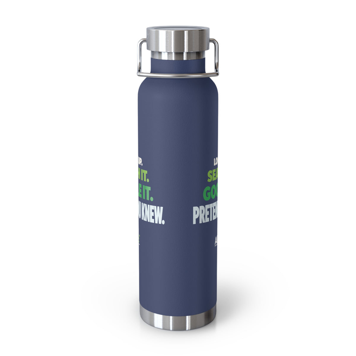 AIronic water bottle featuring "Google It" AI humor design, gallery view 8