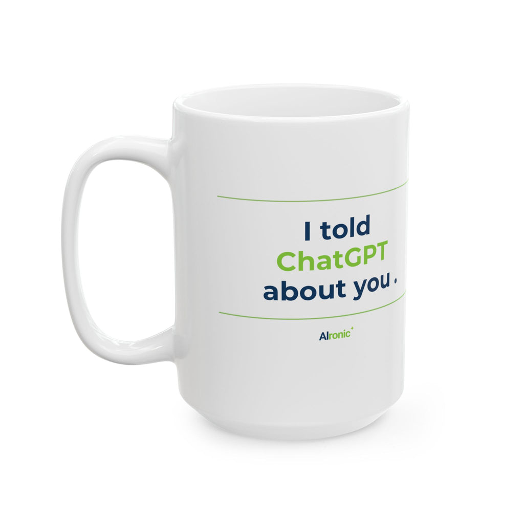 Mug featuring "I Would Hold Space and Accept You" AI humor design by AIronic, gallery view 7