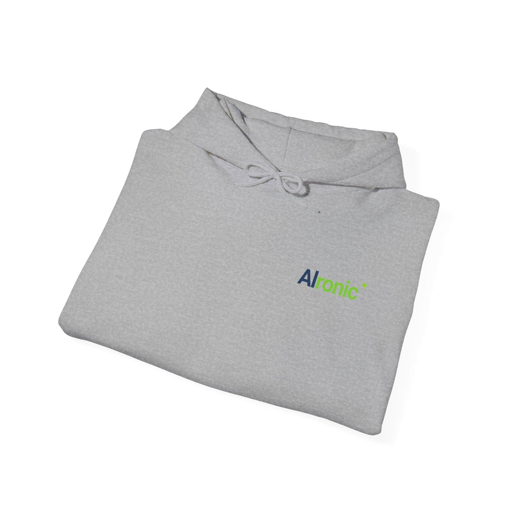 Hoodie featuring “AI Can Do My Job” AI humor design by AIronic, gallery view 27