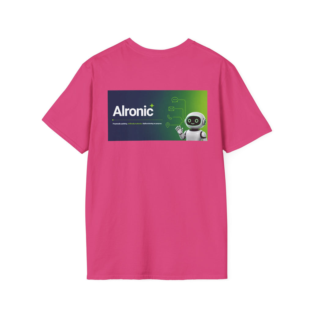 T-Shirt featuring "AIronic Logo with AIron" AI humor design by AIronic, gallery view 45