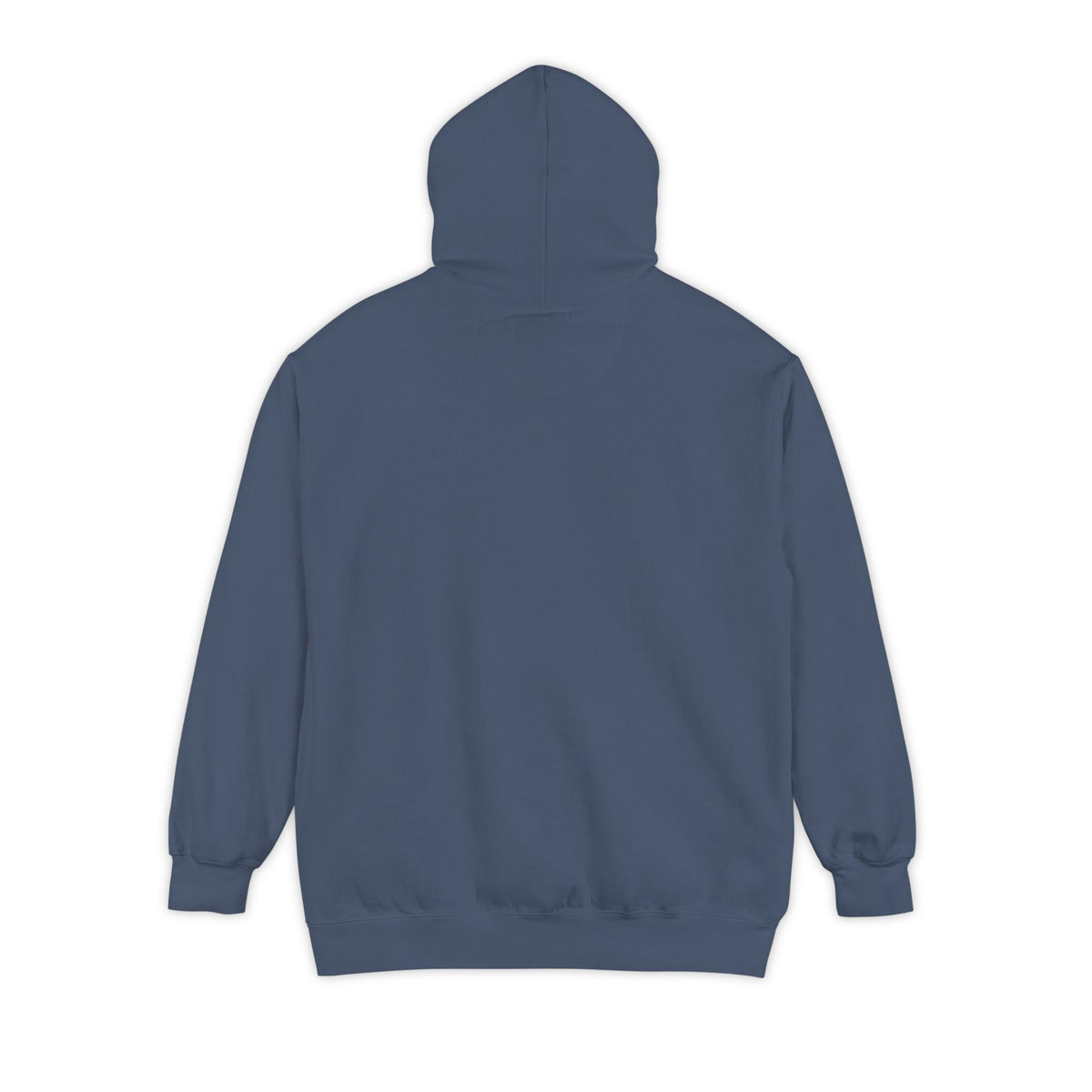 True Navy hoodie featuring “My AI agent has boundary issues” AI humor design by AIronic, catalog view 4