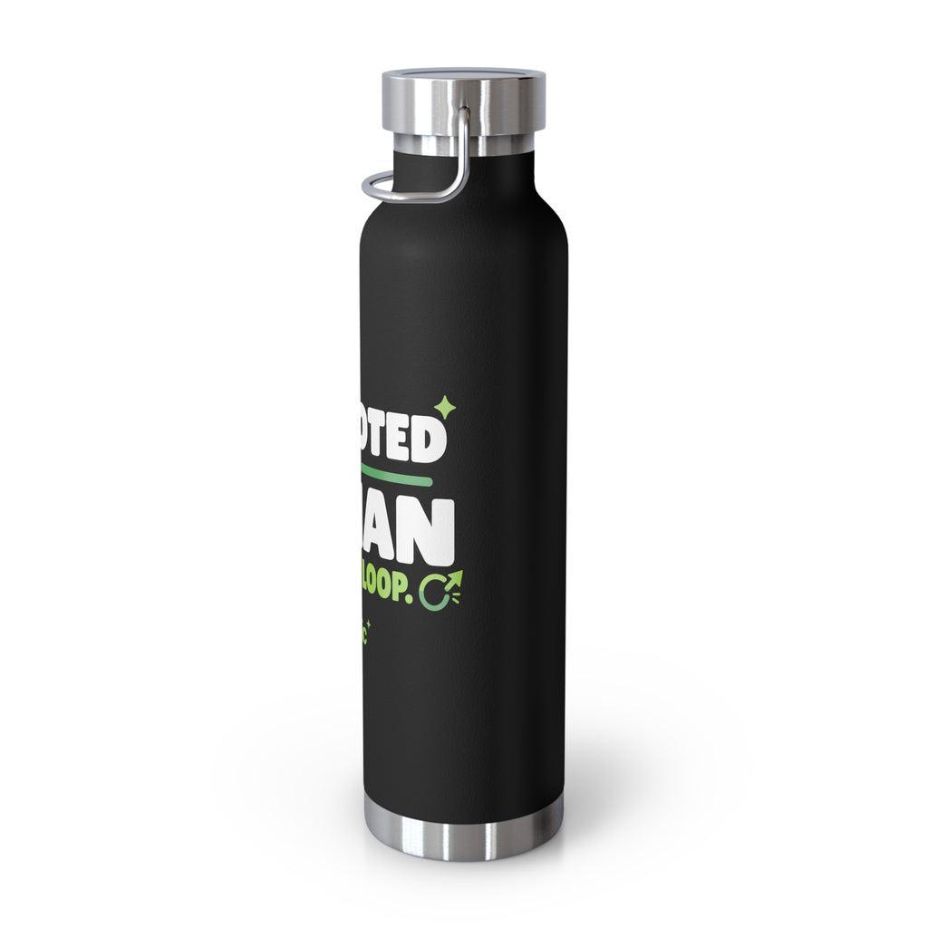 AIronic 22oz water bottle featuring “Promoted to Human Outside the Loop” AI humor design, gallery view 19