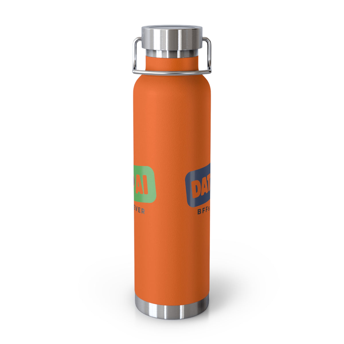 AIronic Water Bottle featuring "Data + AI BFFs Forever" AI humor design, gallery view 5