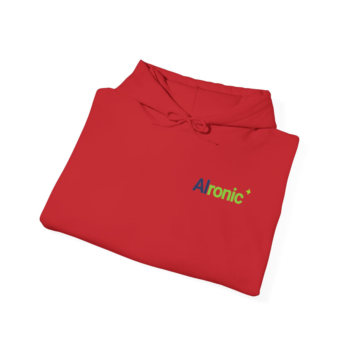 Hoodie featuring "AIronic Minimal Logo" AI humor design by AIronic, gallery view 44